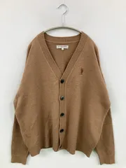 U.S. POLO ASSN. ユーエスポロアッスン カーディガン/ボレロ M ブラウン 刺繍 ミドル丈 長袖 ニット 無地 ワンポイントのサムネイル