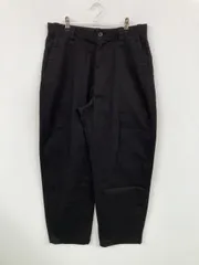 UNIQLO U ユニクロユー チノパンツ 79cm ブラック クロップド・半端丈 コットン 無地 ワイド・ルーズ レギュラー テーパード