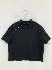 ZARAKNIT ニット/セーター S ブラック ニット ショート丈 半袖 タートルネック/ハイネック
