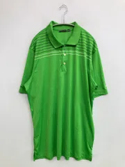 Ashworth アシュワース ポロシャツ XL グリーン ボーダー柄 ライン柄 半袖のサムネイル