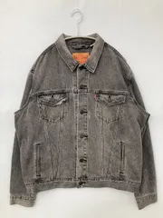 LEVI STRAUSS & CO. リーバイストラウスアンドカンパニー デニムジャケット L ブラック 無地 ワンポイント ブランドロゴ フードなし ボタン留め