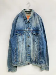 LEVI STRAUSS & CO. リーバイストラウスアンドカンパニー デニムジャケット XL ブルー 無地 フードなし ボタン留め