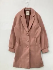 titty&Co. ティティーアンドコー チェスターコート M ピンク 無地 ミドル丈 フードなしのサムネイル