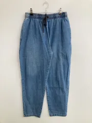 CIAOPANIC チャオパニック デニムパンツ S ブルー クロップド・半端丈 無地 ワイド・ルーズ テーパード レギュラー ウエストゴム・紐 ヴィンテージのサムネイル