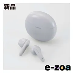 ELECOM  エレコム 完全ワイヤレスBluetoothヘッドホン グレー LBT-TWS17GY (2590344)