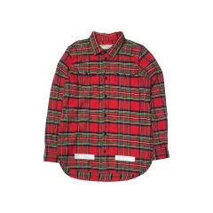 17FW オフホワイト アロー フランネル CHECK シャツ
