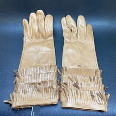 d*7様 【売切価格】シャネル/手袋/レザーグローブ/ゴールド/ココマーク