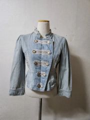れ*様 y2k Denim Napoleon Jacket ミリタリージャケッ - メルカリ