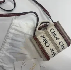 クロエ ウッディ ミニ マイクロ トートバッグ ショルダーバッグ