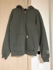 Carhartt カーハート Rain Defender フードジップアップ カーキ オーバーサイズ フーディーTシャツ