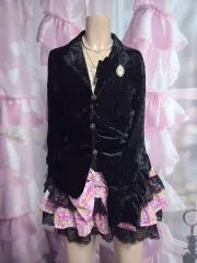 L'EST ROSE レストローズ ロマンティック ツアーベルベット ジャケット（薄手）