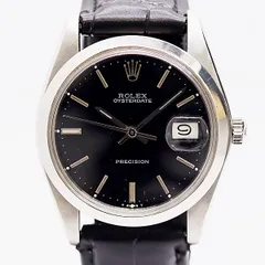 美品 稼働 ロレックス オイスタープレシジョン 6694 6003880 手巻き ブラック文字盤 メンズ腕時計 7415920 4DIT ABC21977 KMTのサムネイル
