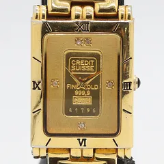 ELGIN 金メッキ クォーツ腕時計 純金1g文字盤▪️ダイヤモンド装飾 メルカリ
