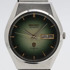希少・稼動品】SEIKO TYPE II セイコー グリーン文字盤 腕時計 - メルカリ