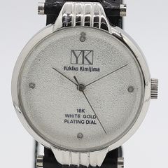 極美品・電池交換済】ユキコキミジマ YK-328 S ペアウォッチ 天然