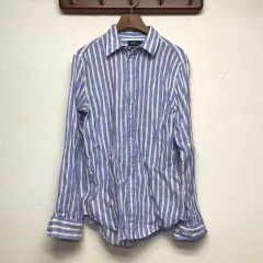 ポロラルフローレン リラックス フィット ストライプ リネン シャツ