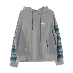 アシックス x アンダースンベル 22FW コントラスト フーディー Tシャツ グレー