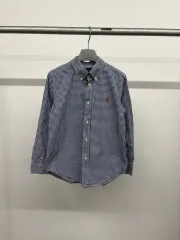 (6Y) POLO RALPH LAUREN ポロラルフローレン キッズ ボーイズ ジュニア ギンガムチェック 長袖 シャツ ロングスリーブ