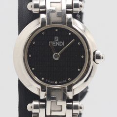 稼働/新品電池】フェンディ オロロジ 660L 腕時計 黒文字盤 レディース 