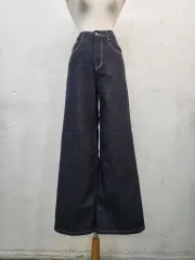 新品ワイドデニム ズボン S