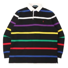 ポロ ラルフローレン マルチ ストライプ ラグビー Tシャツ