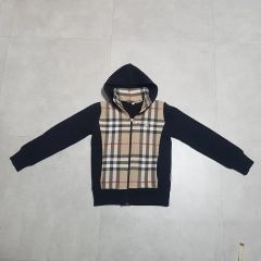 BURBERRYバーバリーパーカーストライプ ジップアップ14Y164レディース