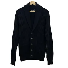 DOLCE&GABBANA(ドルチェアンドガッバーナ) カーディガン サイズ46 S メンズ美品  - GNC19K 黒 ショールカラー×クラウンボタン ウールのサムネイル