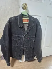 リーバイス ジョーダン ブラック デニム トラッカー ジャケット Mサイズ