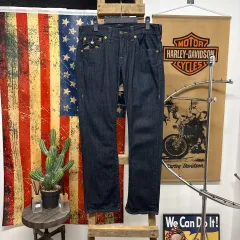 00s トゥルーレリジョン アメリカ製 リッキー SUPER T スティッチ デニムパンツ N908