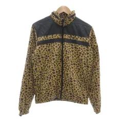 アディダスオリジナルス adidas originals ナイロンジャケット M スタンドカラー レオパード柄 ジップアップ 茶 ブラウン /NU ■GY18