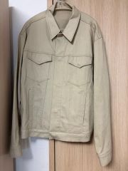 美品 定価3万 URU コットンジャケット ボタンレスジャケット 