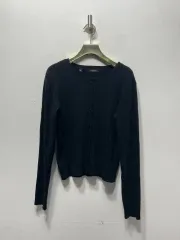 GUESS ブラック ケーブル編みカーディガン XS
