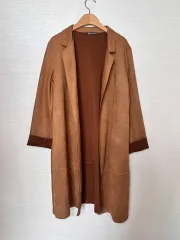 ZARA ザラ スウェード オープンタイプ スポーツブラ ブラウン ジャケット M