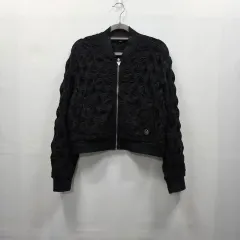 0754 GUESS ゲス レディース ブラック レース ブルゾン ジャケット Sのサムネイル