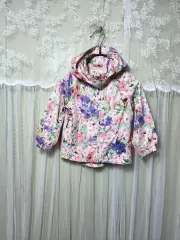 (キッズ)H&M フローラル フード ジャケット 104