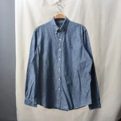 極美品 ラルフローレン シャンブレーシャツ ワンポイント刺繍