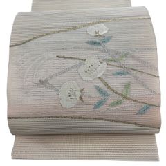 R52名古屋帯 夏帯 金銀糸 松葉 絽綴れ 正絹 着物帯 仕立て上り - メルカリ