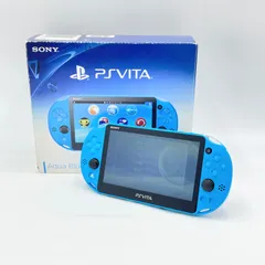 美品 SONY PS Vita PCH-2000 アクアブルー 付属品完備 (パワフルプロ野球2014・純正8GBメモリーカード付き)【C7059-60】
