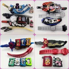 【動作確認済み✔️】 仮面ライダーベルト 6点 変身アイテム大量 まとめ売り 《ビルドドライバー/スクラッシュドライバー/クロコダイルクラック/デザイアドライバー（ライドルベース）/マッハドライバー炎/刃王剣十聖剣/プリミティブドラゴン/エレメンタルドラゴン》