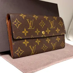 b34 ポルトモネ クレディ　ポルトフォイユ サラ　旧型　Louis Vuitton ルイ ヴィトン 　2つ 折り　二つ折り　フラップ ボタン 式　長 財布　ウォレット　モノグラム