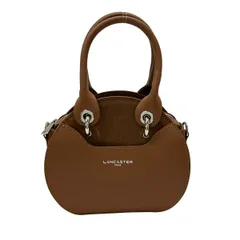 LANCASTER(ランカスター) ショルダーバッグ Sac Rond 432-11 キャメル 2way/ショルダーストラップ取り外し可 レザーのサムネイル