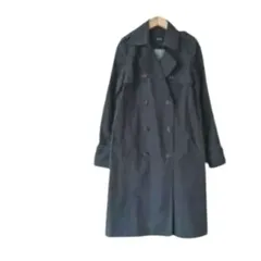 【美品】アルアバイル トレンチコート M 38 ネイビー 紺 裏地ペイズリー 総柄 コットン100% 綿 上品 高級感 春アウター スプリングコート ロング レディース 通勤 オフィスカジュアル 羽織り セレクトショップ 完売品 allurevilleのサムネイル
