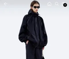 ADER ERROR スカルプチャー トラック ジップアップ ノワールのサムネイル