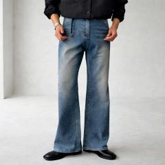 shiun STRAIGHT SLUB DENIM PANTS デニムパンツ - メルカリ