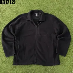 Timberland ブラック フリース ジップアップ ジャケット