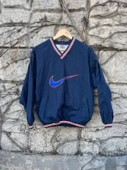90s NIKE ヴィンテージ ビックスウォッシュ ロゴ ウォームアップ ウィンドブレーカー
