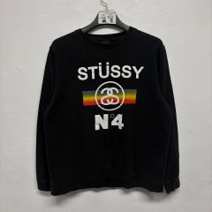 激レア 90s USA製 ステューシー モノグラム SSリンク スウェット L