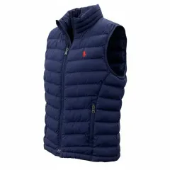 ポロ ラルフローレン キッズ ネイビー 軽量ダウン ベスト 1898
