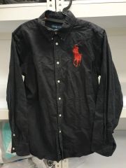 現行】Ralph Lauren ビッグポニー B/D シャツ ブラック 日本 - メルカリ