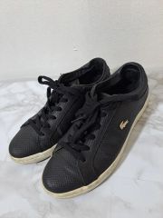 LACOSTE ブラック スニーカーUSAサイズ5.5レイデイスJP22.5cm - メルカリ